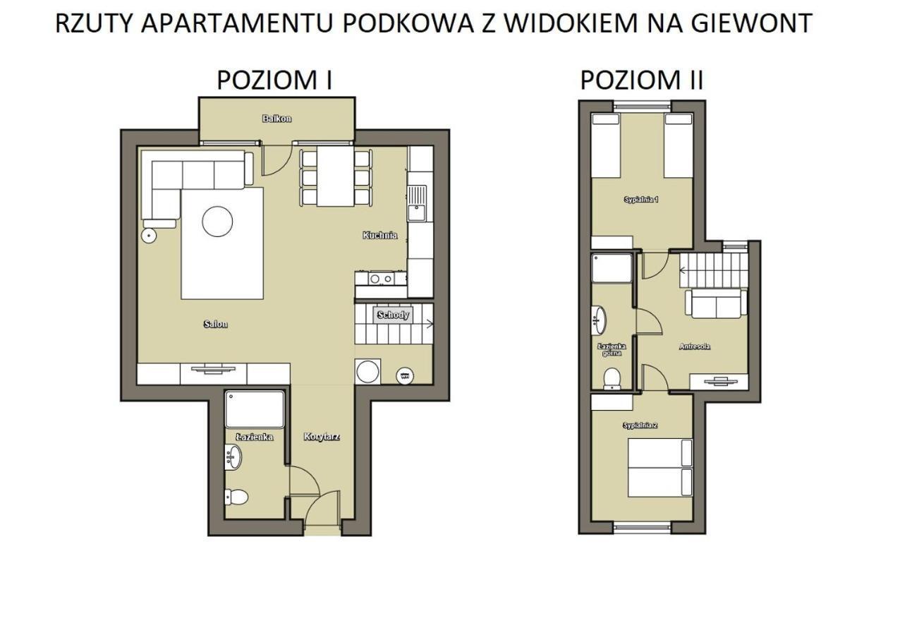 Apartament Podkowa Z Widokiem Na Giewont كوشتيليسكا المظهر الخارجي الصورة